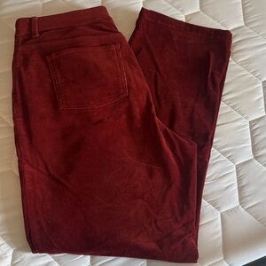 Croft & Barrow Women’s Burgundy Corduroy Pants